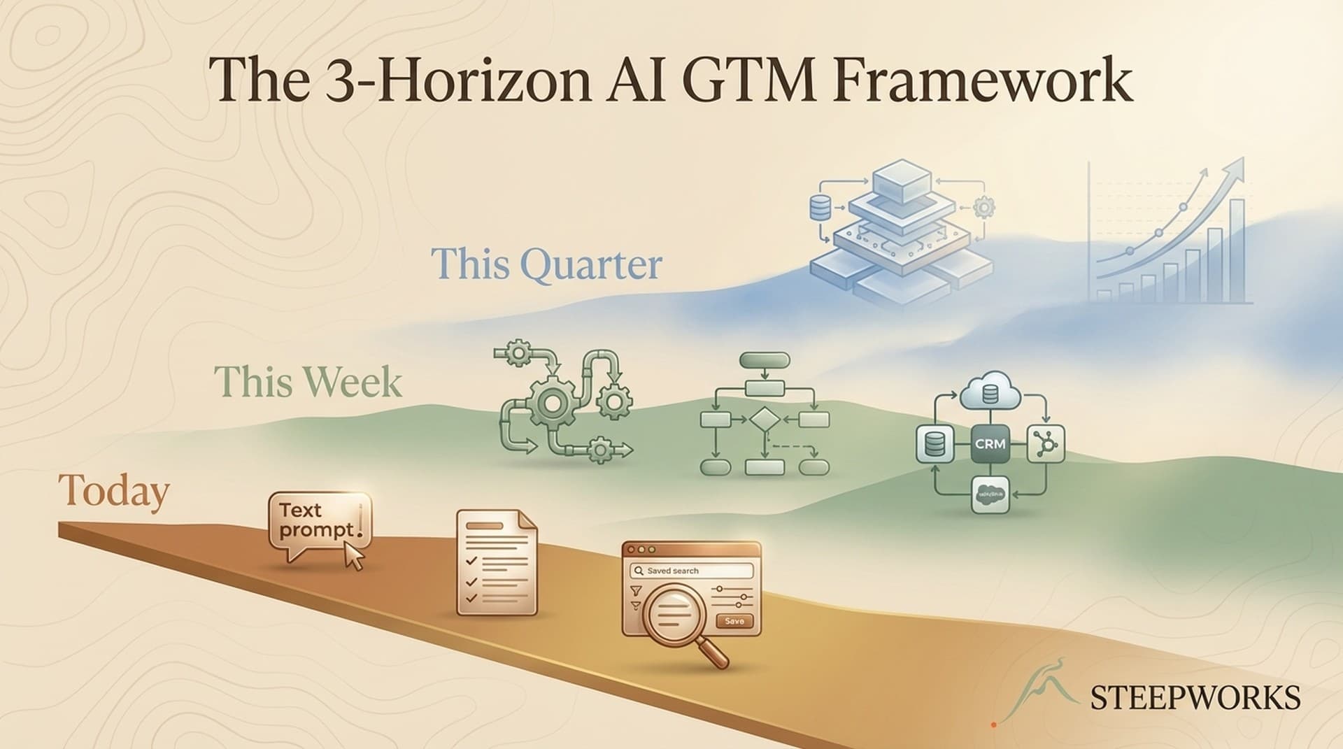 The 3-Horizon AI GTM Framework: Today, This Week, This Quarter